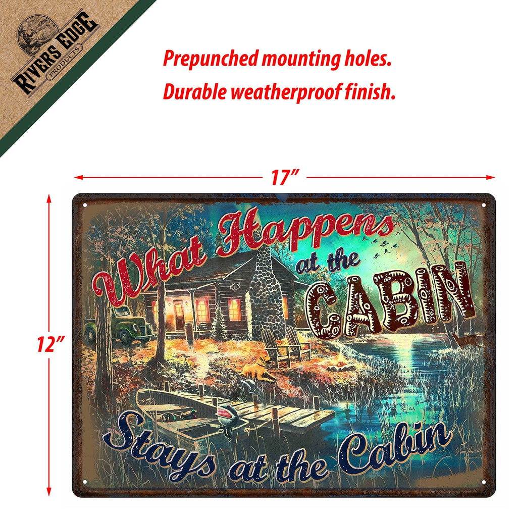 Tin Sign 12in x 17in-What Happens