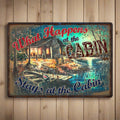 Tin Sign 12in x 17in-What Happens