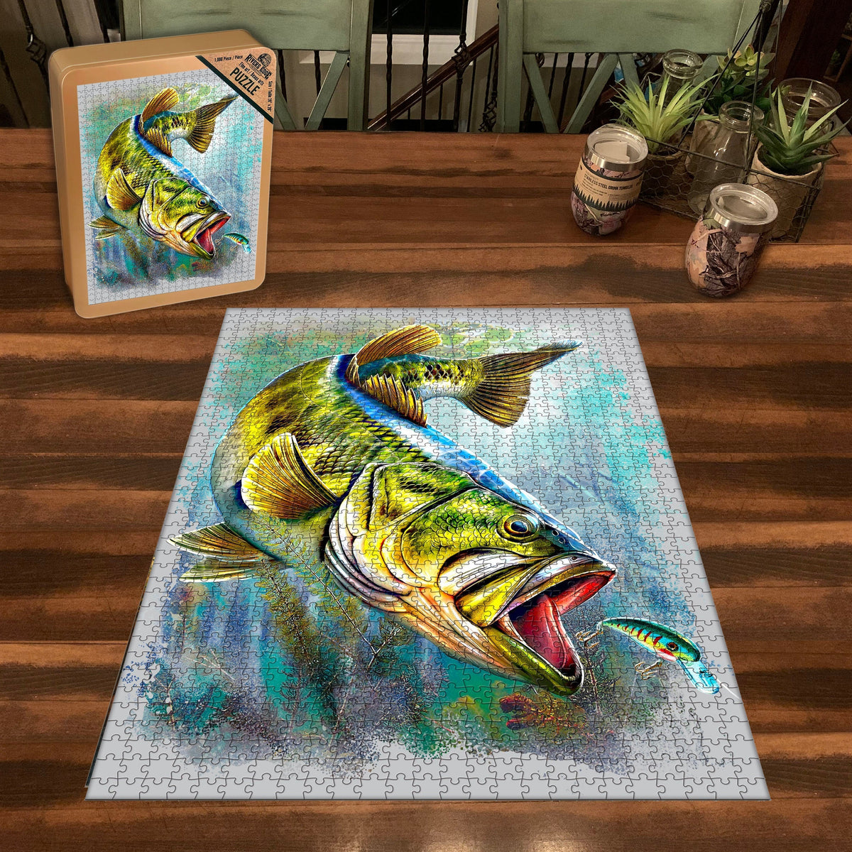 Puzzle in Tin 1000-Piece-Bass Crank