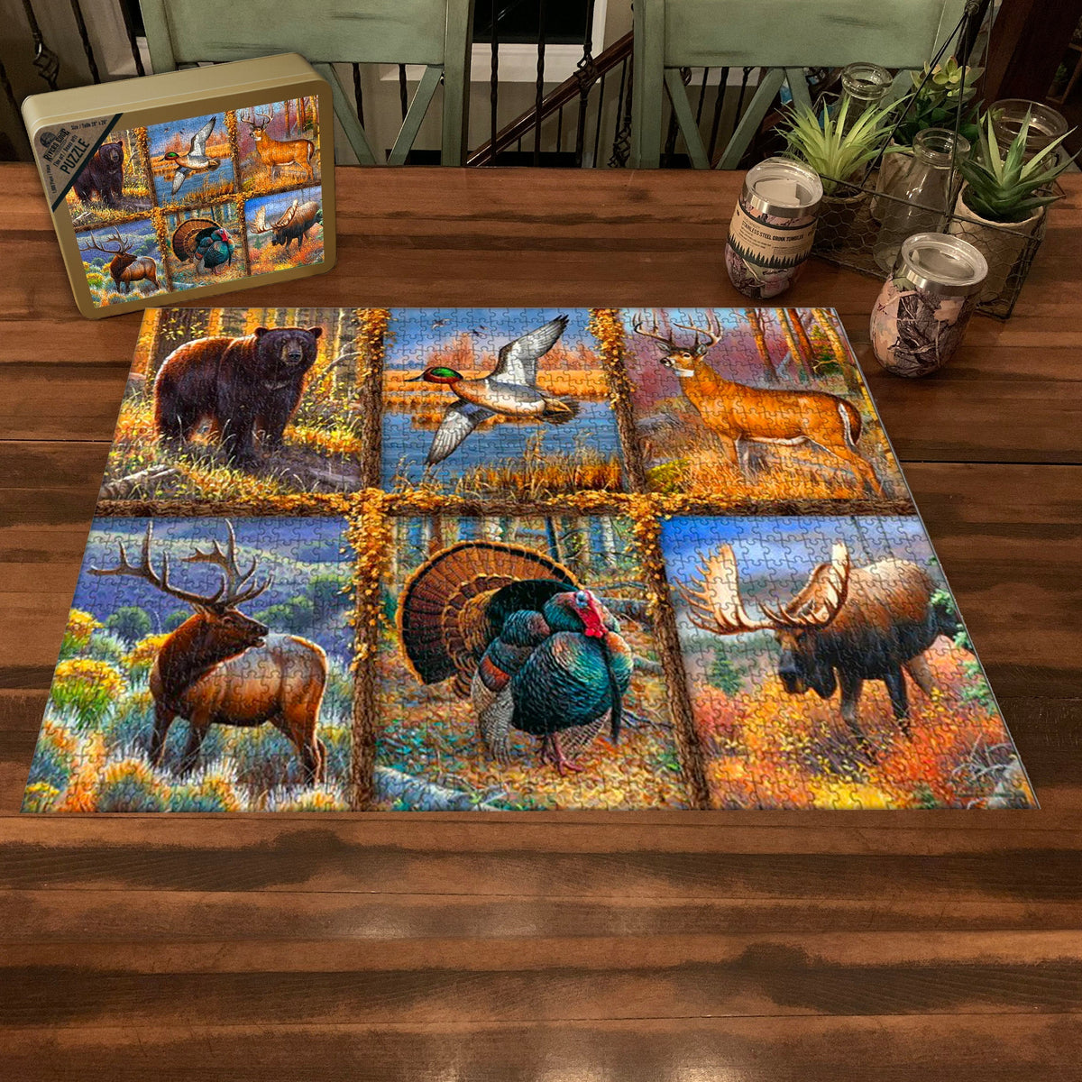 Puzzle in Tin 1000-Piece-American Game
