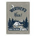 Tin Sign 12in x 17in-Wish You Were Beer