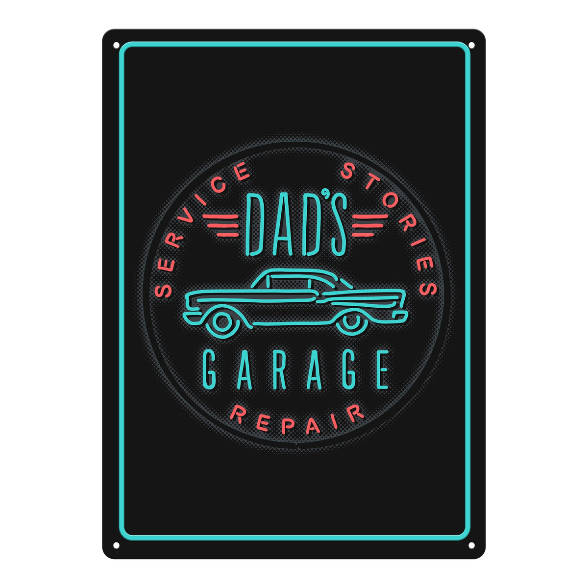 Tin Sign 12in x 17in-Dads Garage