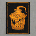 Tin Sign 12in x 17in-Moon Shine