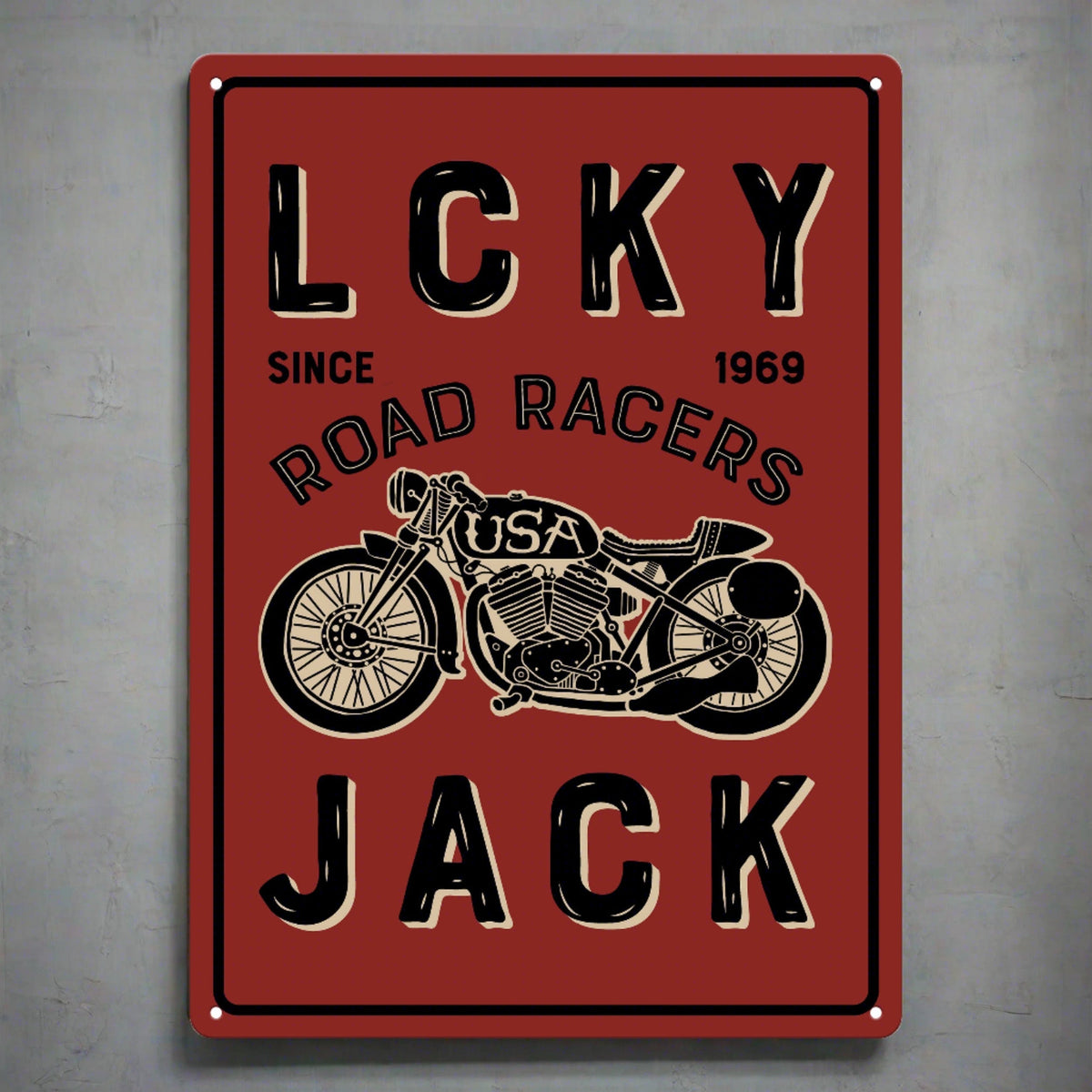 Tin Sign 12in x 17in-LCKY Jack