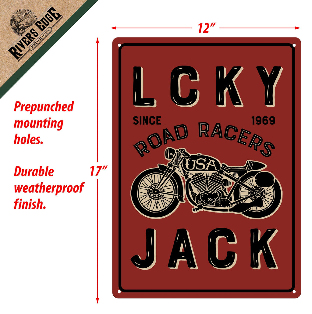Tin Sign 12in x 17in-LCKY Jack