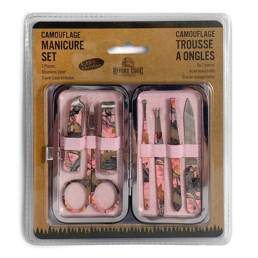 Manicure Set 7-Piece-Women's Pink Camo