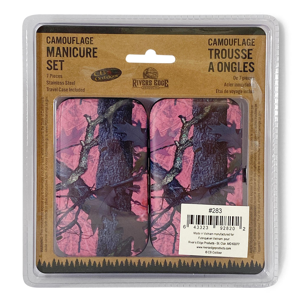 Manicure Set 7-Piece-Women's Pink Camo