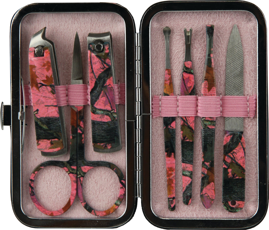 Manicure Set 7-Piece-Women's Pink Camo