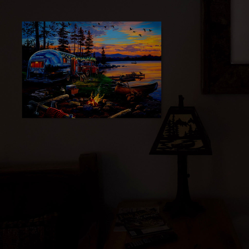 LED Art 24in x 16in-Happy Campers