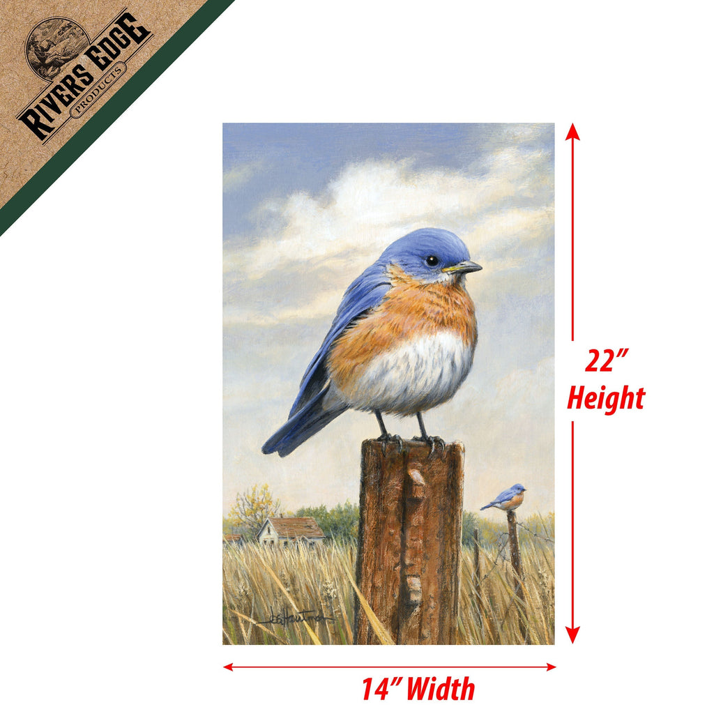 Lawn Flag 14in x 22in-Homestead Bluebird