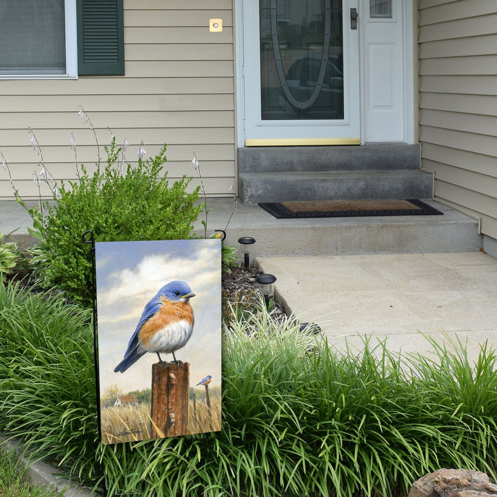 Lawn Flag 14in x 22in-Homestead Bluebird