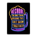 Tin Sign 12in x 17in-Alcohol Show