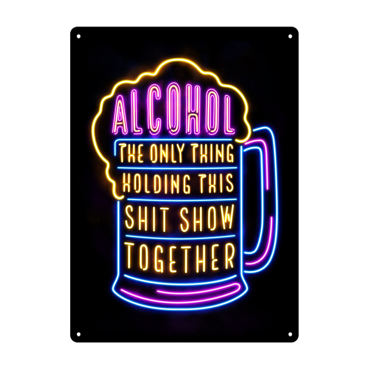 Tin Sign 12in x 17in-Alcohol Show