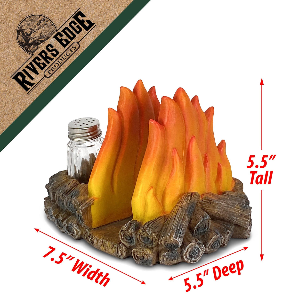 Salt and Pepper Shakers-Campfire