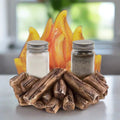 Salt and Pepper Shakers-Campfire
