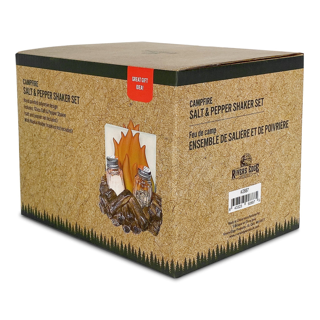 Salt and Pepper Shakers-Campfire