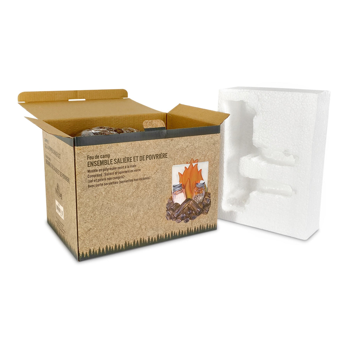 Salt and Pepper Shakers-Campfire