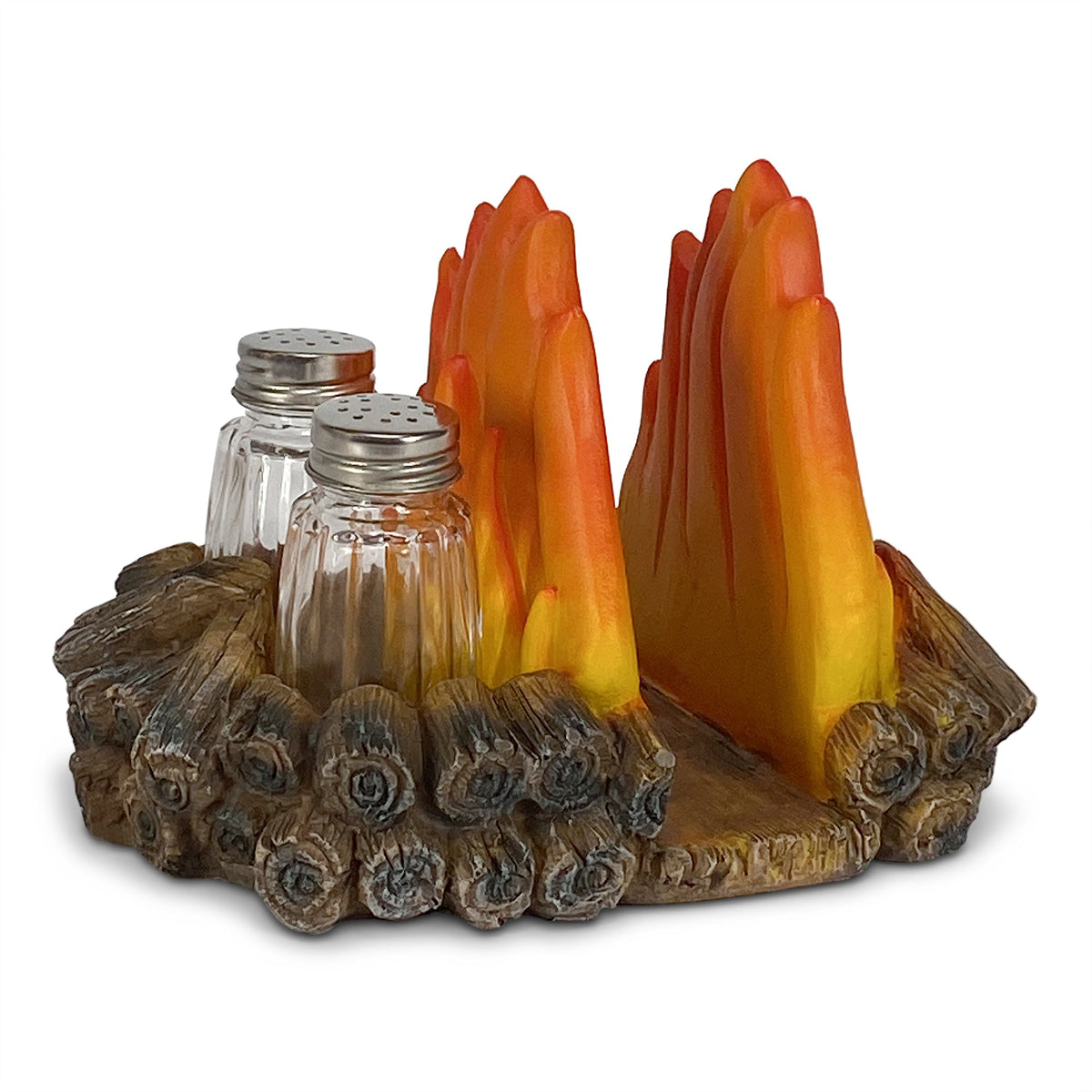 Salt and Pepper Shakers-Campfire