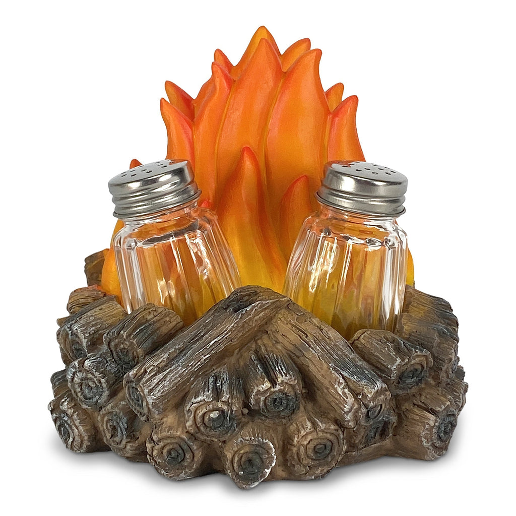 Salt and Pepper Shakers-Campfire