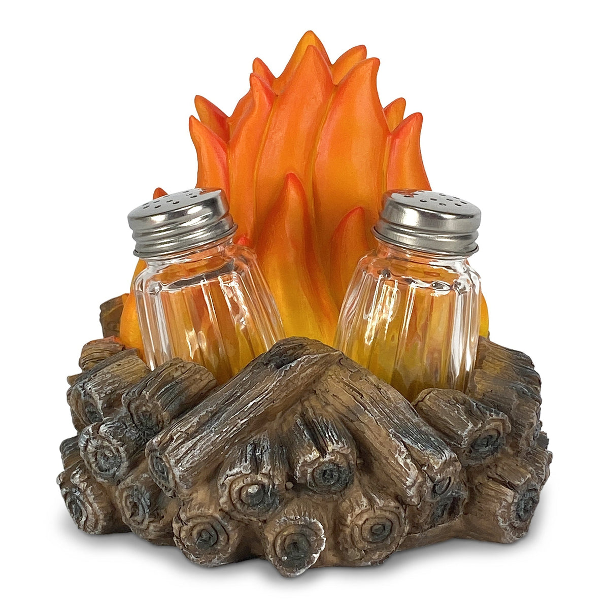 Salt and Pepper Shakers-Campfire