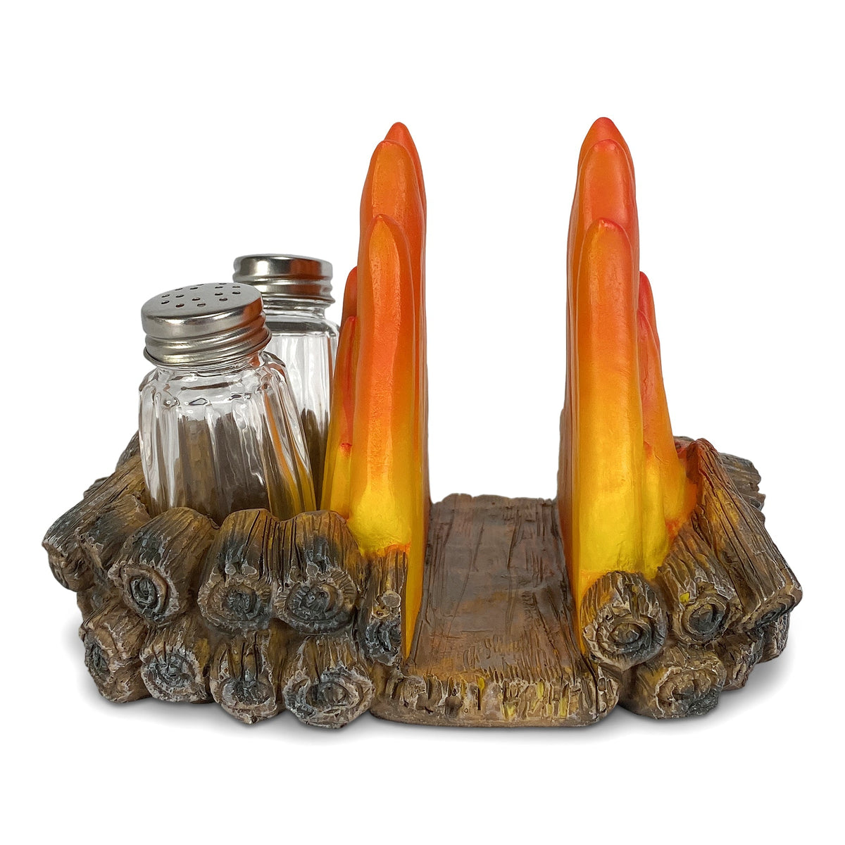 Salt and Pepper Shakers-Campfire