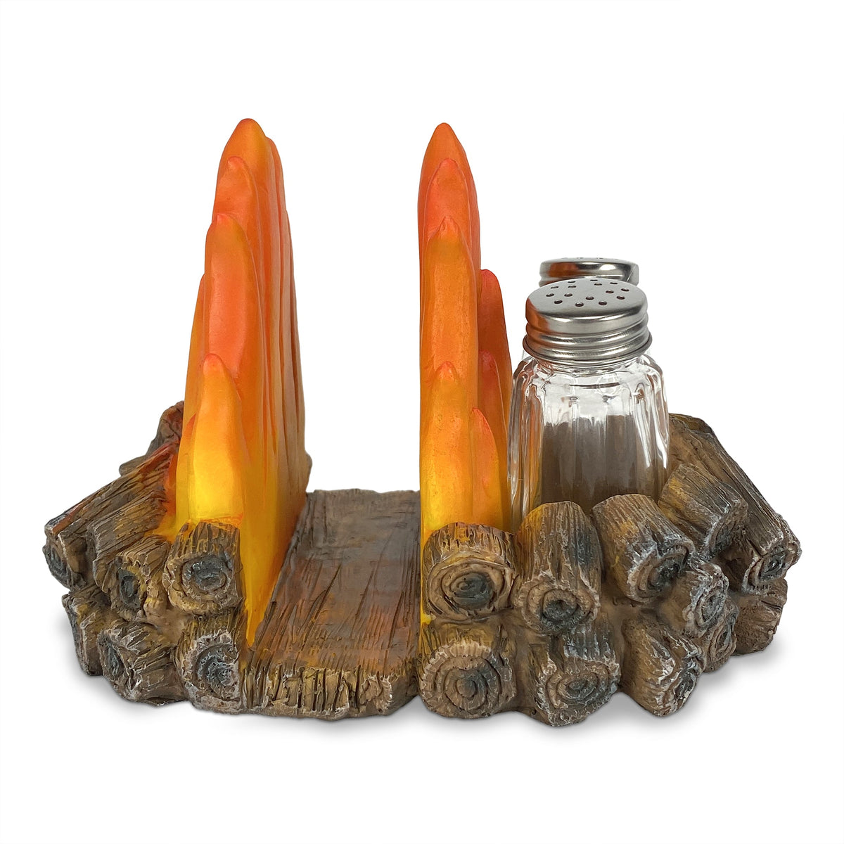 Salt and Pepper Shakers-Campfire