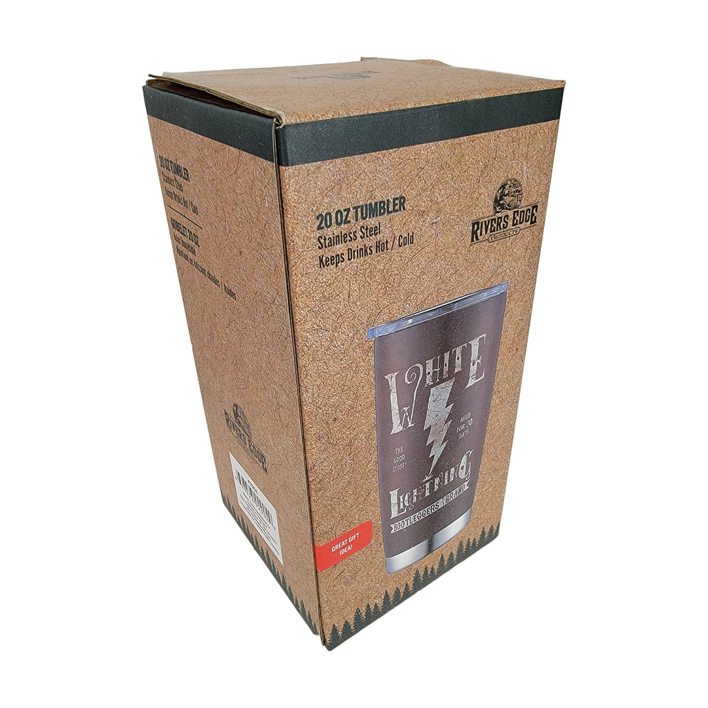 Tumbler 20oz-White Lightning