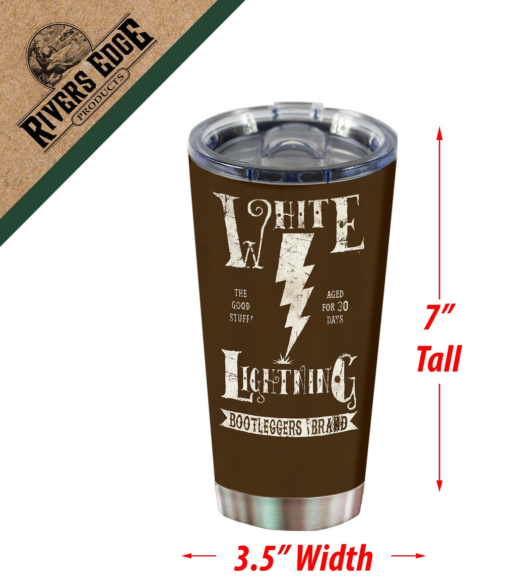Tumbler 20oz-White Lightning