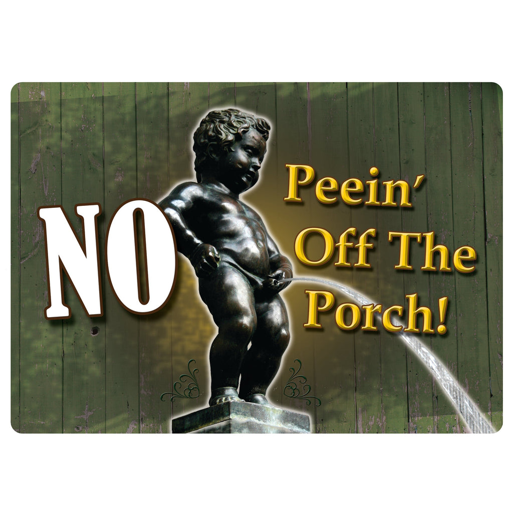 Tin Sign 12in x 17in-No Peein