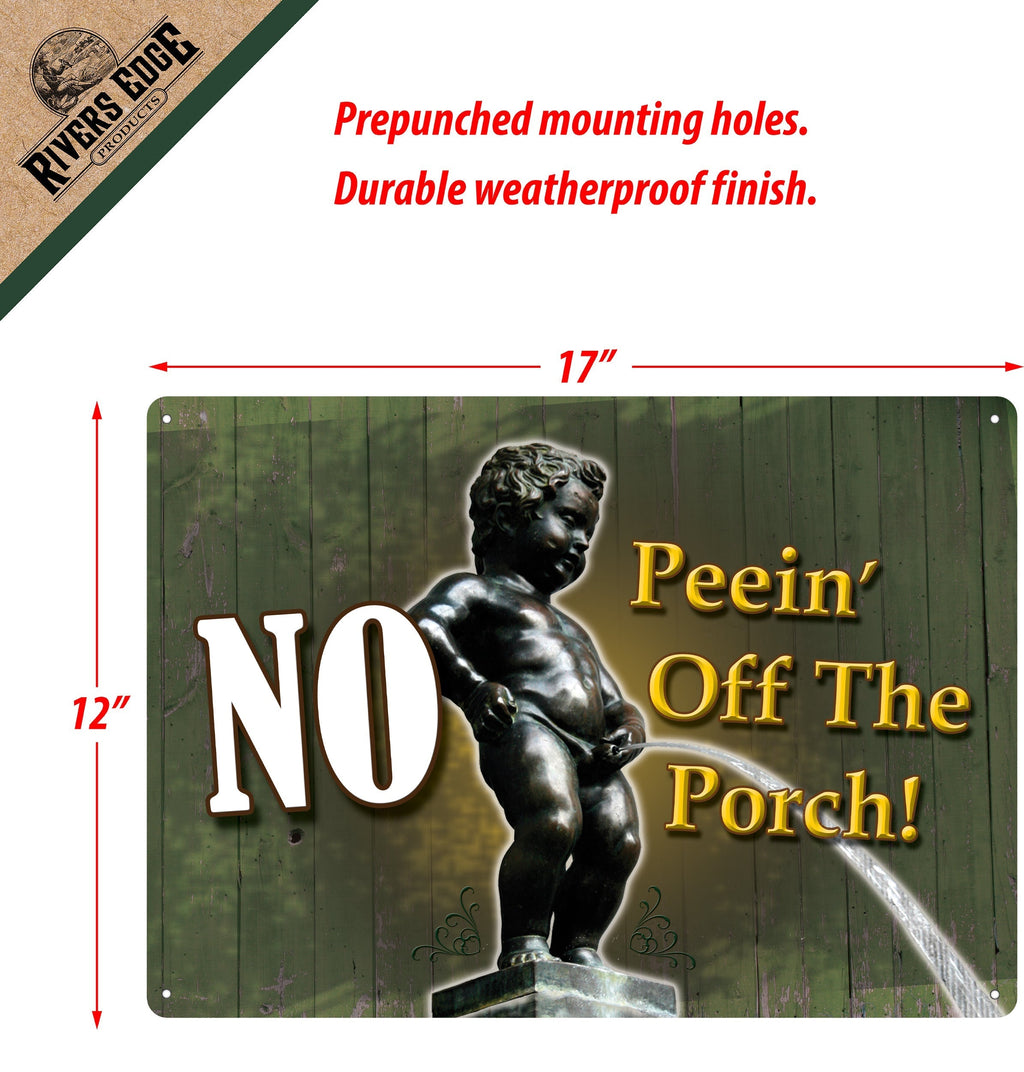 Tin Sign 12in x 17in-No Peein