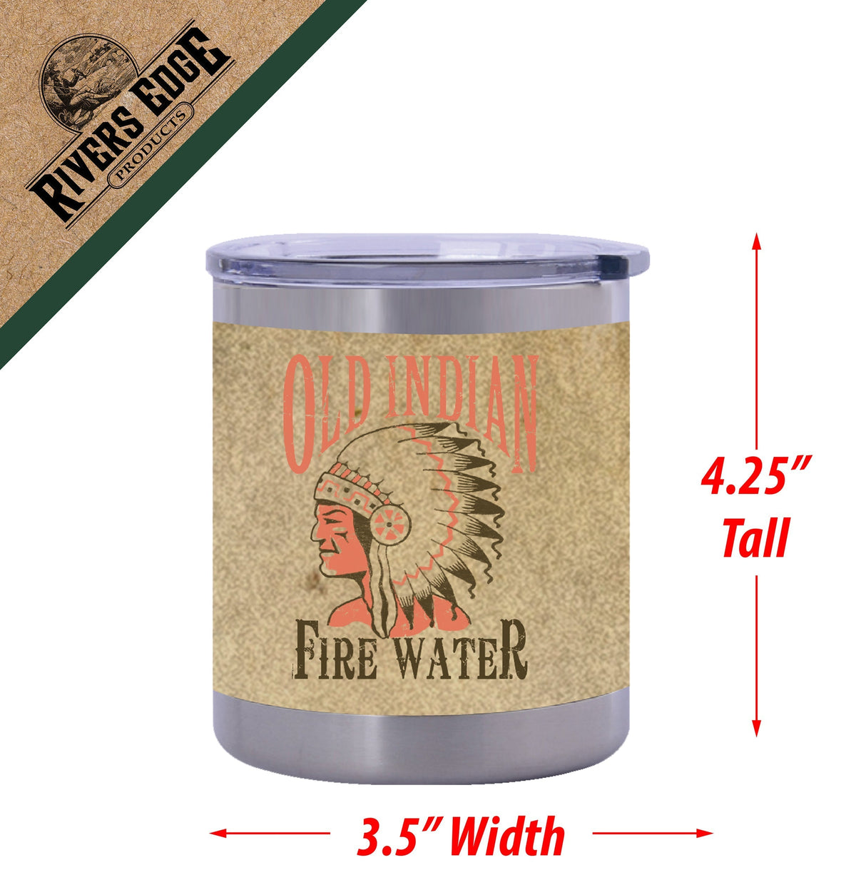 Tumbler 10oz-Old Indian Fire Water