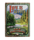 Tin Sign 12in x 17in-Life Is Better Live Streaming