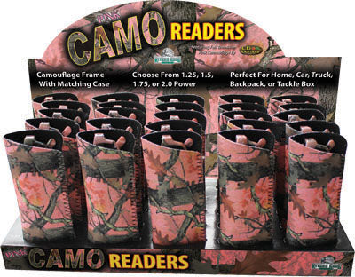 Reading Glasses Pink Camo- 25pc Display