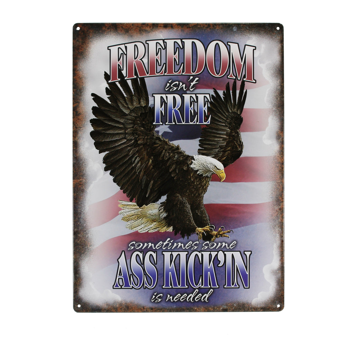 Tin Sign 12in x 17in-Freedom Isnt Free