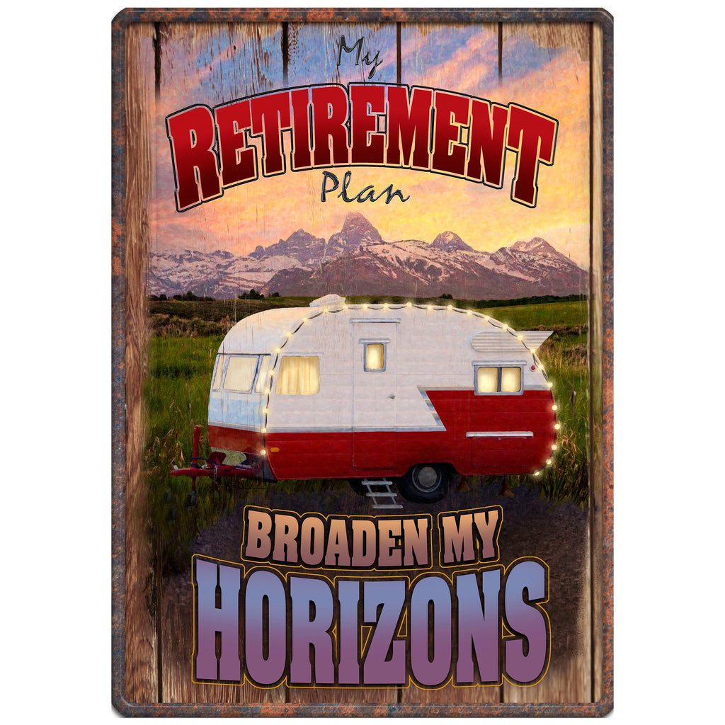 Tin Sign 12in x 17in-Broaden My Horizons