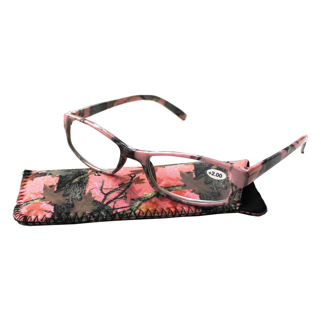Reading Glasses Pink Camo- 25pc Display
