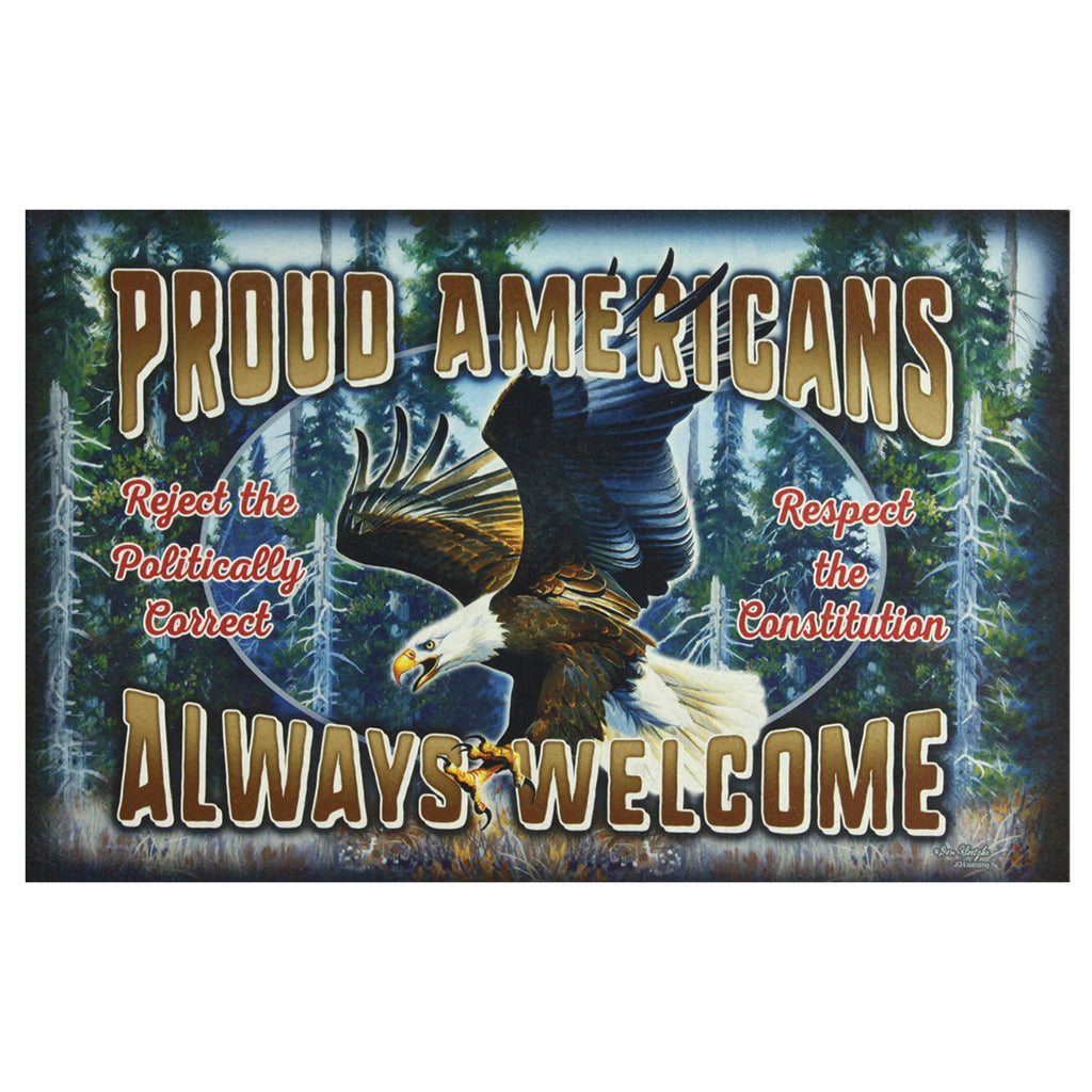 Door Mat Rubber 26in x 17in-Proud Americans