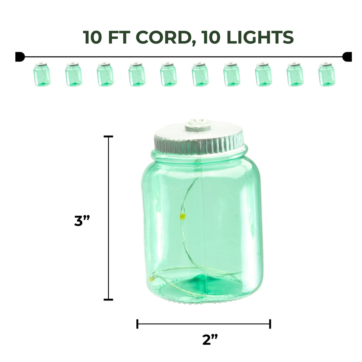 Light Set 10-Light-Canning Jar