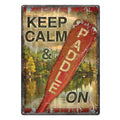 Tin Sign 12in x 17in-Calm Paddle