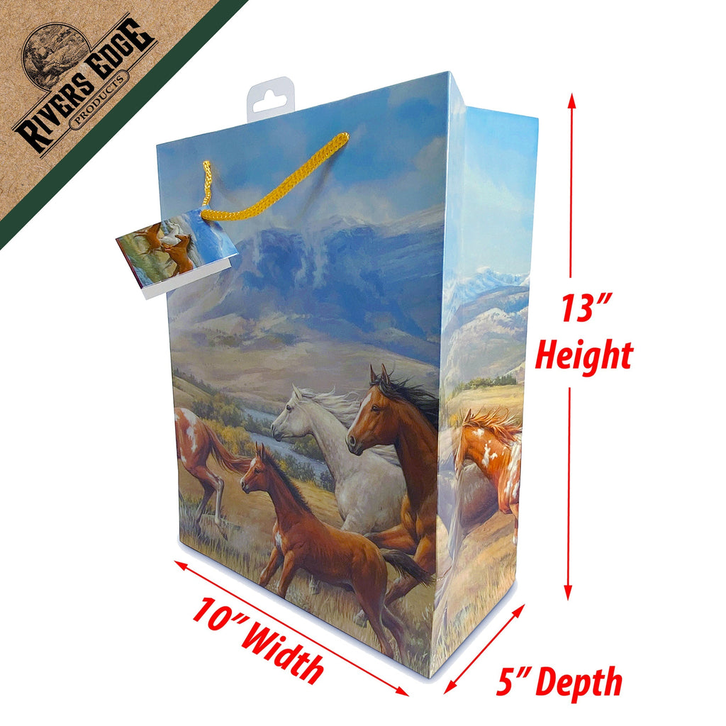 Gift Bag Medium-Horses Running Free