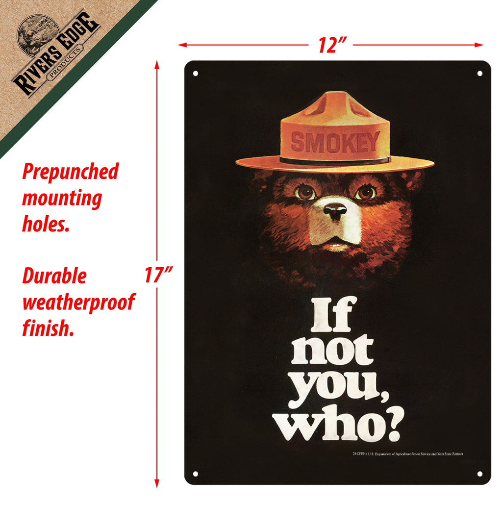 Tin Sign 12in x 17in-If Not You Who