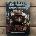 Tin Sign 12in x 17in-Remember Youre Among Friends