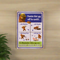 Tin Sign 12in x 17in-Promise That You Will Be Careful