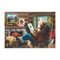 Puzzle in Tin 1000-Piece-Smokey By Fireplace