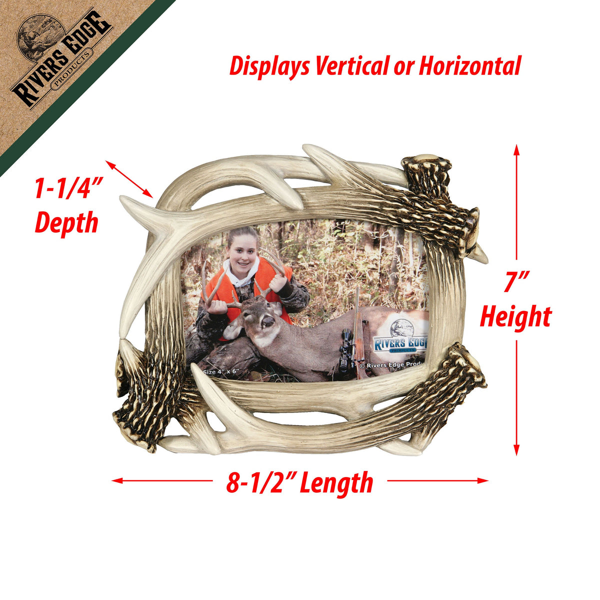 Picture Frame 4in x 6in-Antler