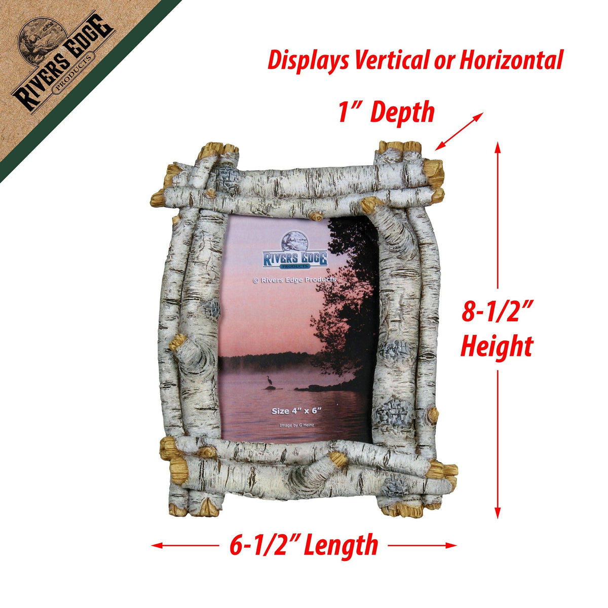 Picture Frame 4in x 6in-Birchwood Tree