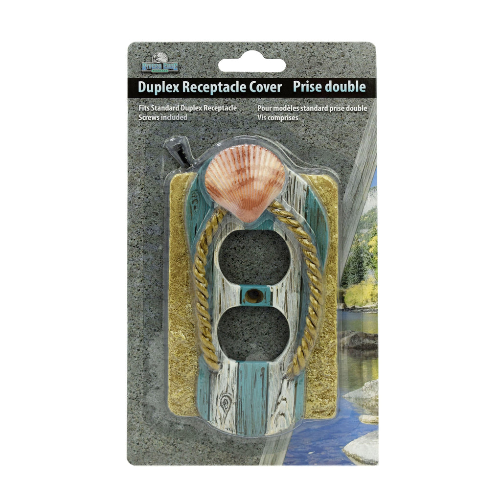 Electrical Cover Plate Single Receptacle-Beach