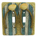Electrical Cover Plate Double Switch-Beach