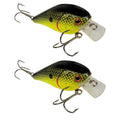 Tackle HD Square Bill 2-Pack-Chartreuse Black Back