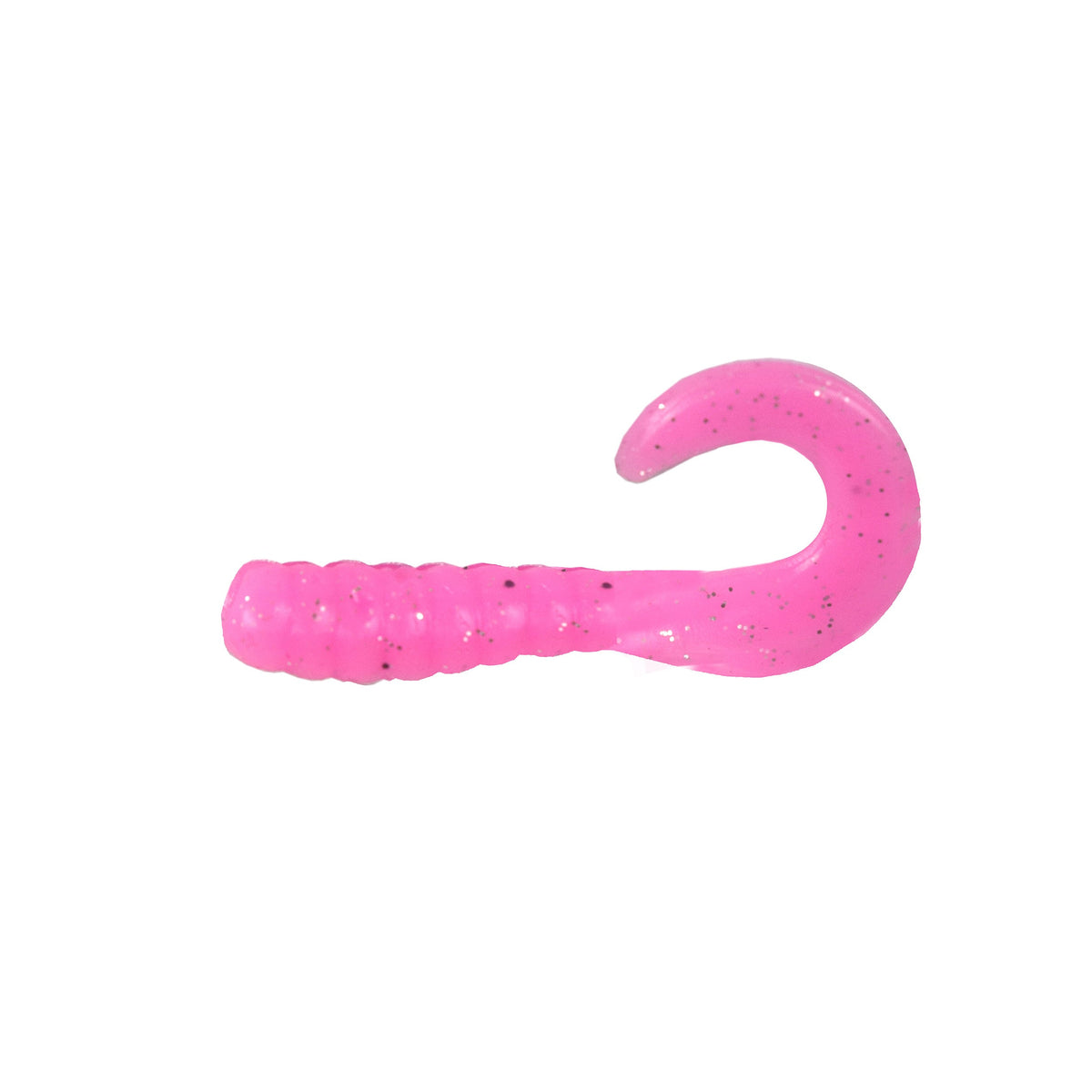 Pro Striker Baits Grub 2-Inch 40-Pack-Pink/Silver Flake